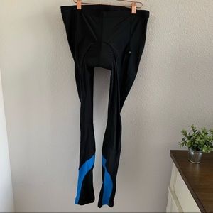 Canari Men's Cycling Biking Bike Pants Heavy Padded Zipper Ankle Elastic Waist